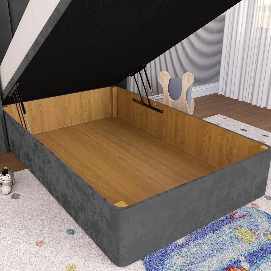 Prague Kids Wingback Ottoman Divan Bed - Image 7