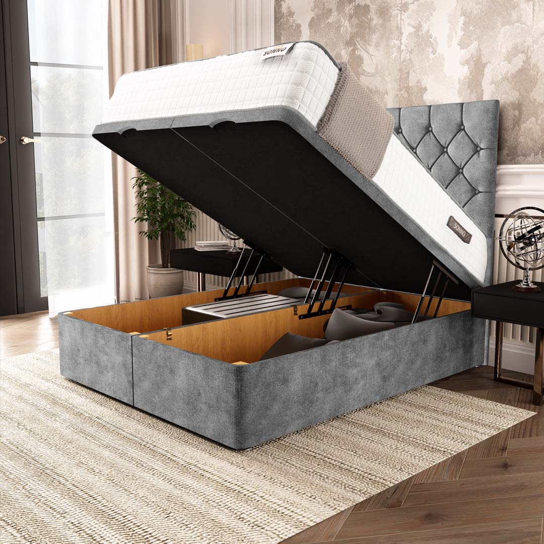 Seville Chesterfield Ottoman Divan Bed - Image 6