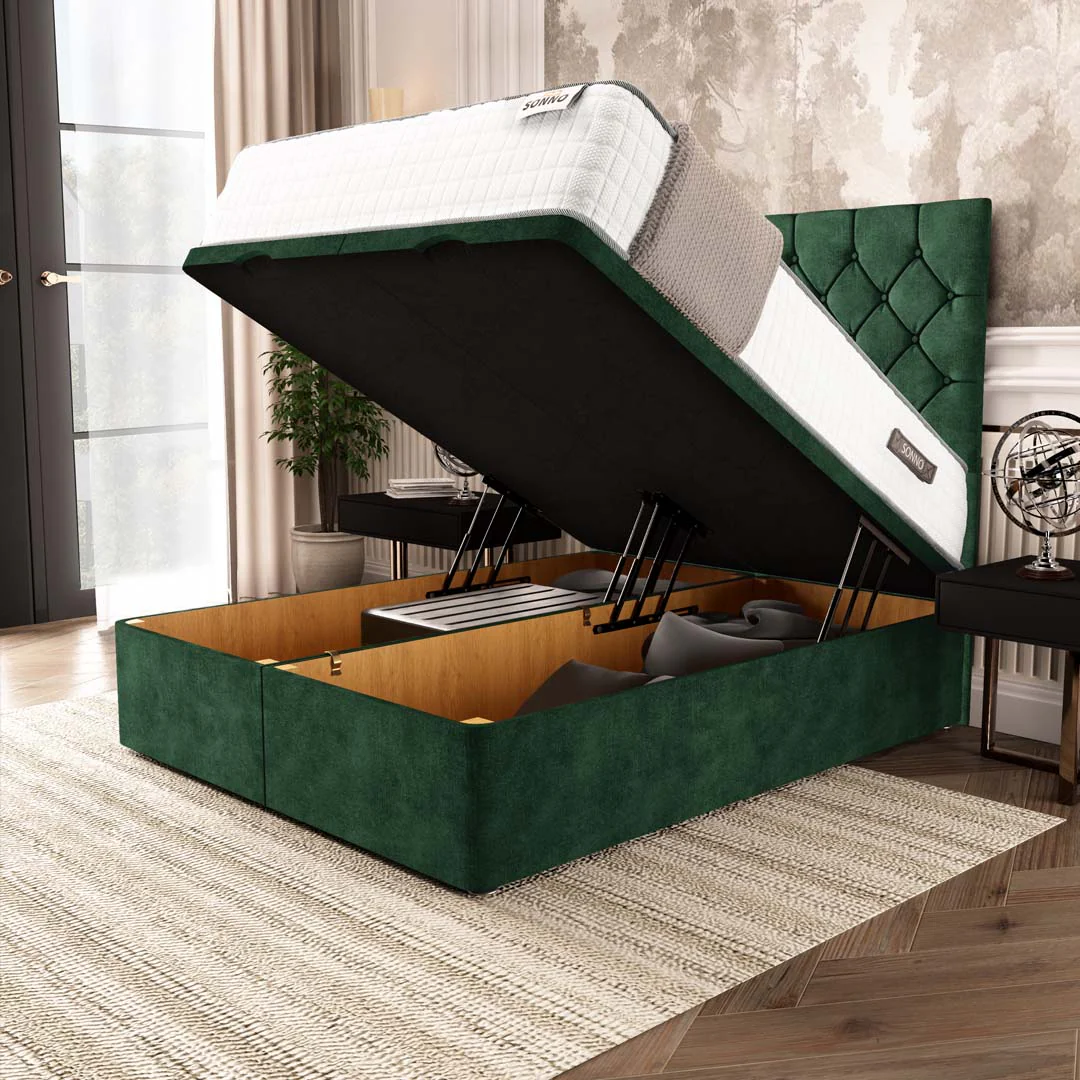 Seville Chesterfield Ottoman Divan Bed - Image 6