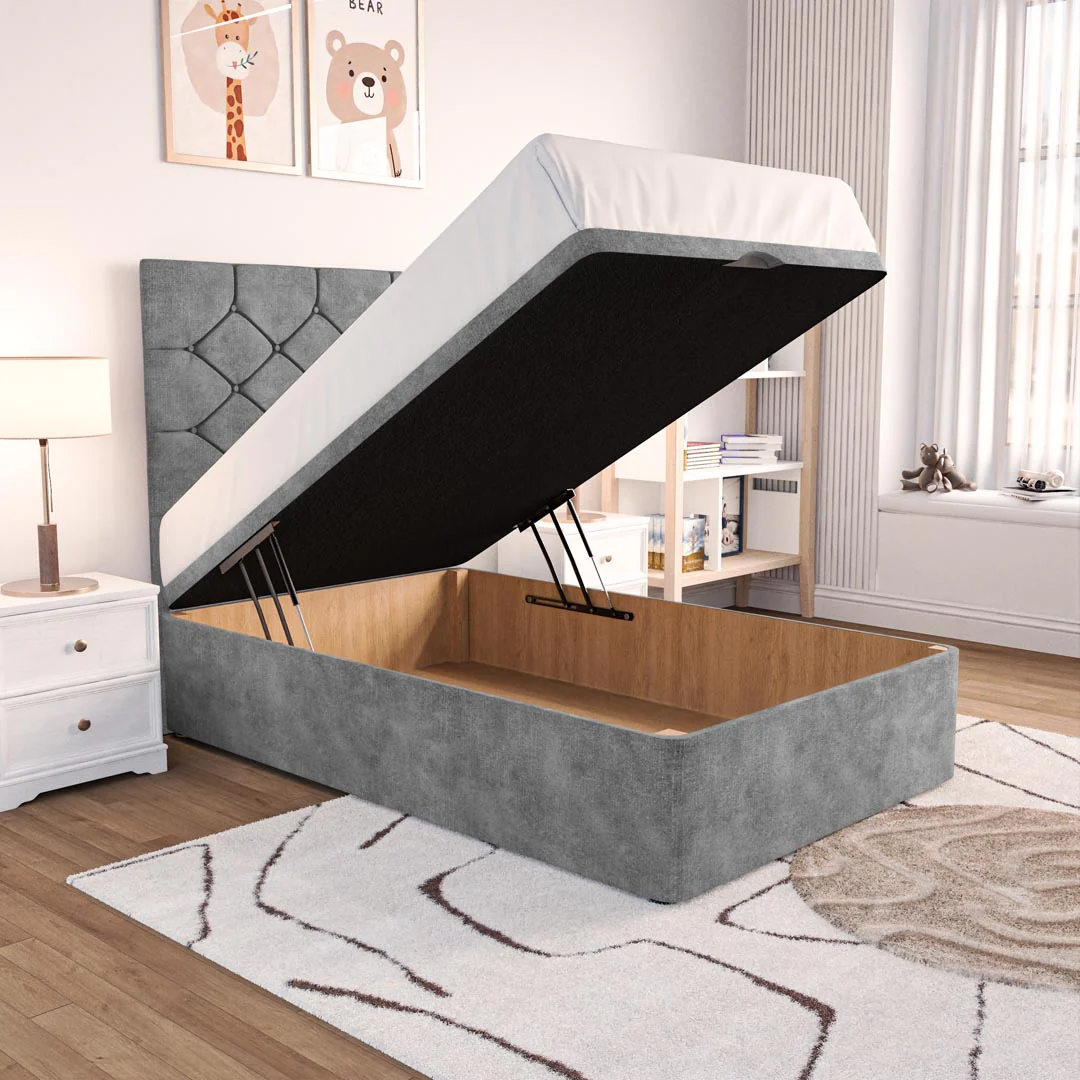 Seville Kids Chesterfield Ottoman Divan Bed - Image 2