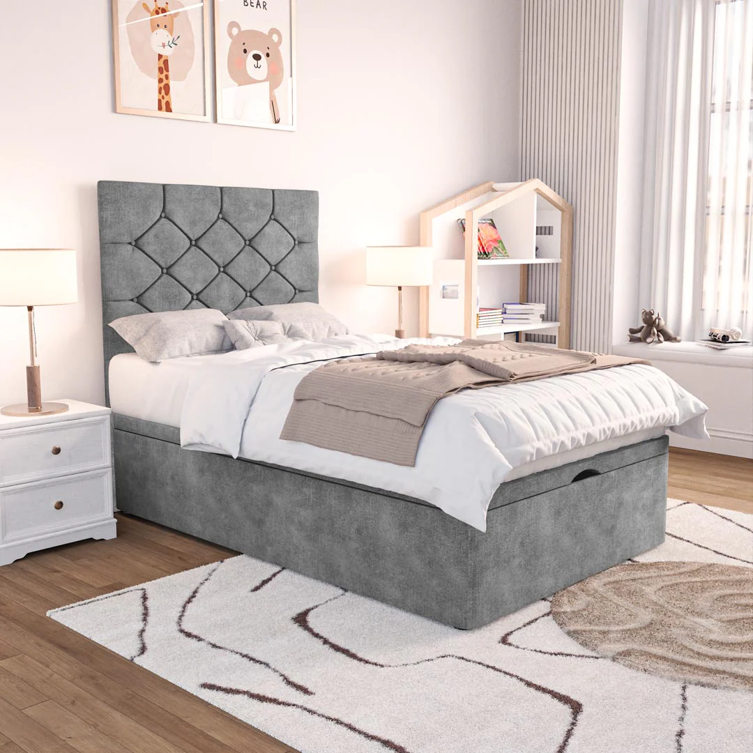 Seville Kids Chesterfield Ottoman Divan Bed - Image 3