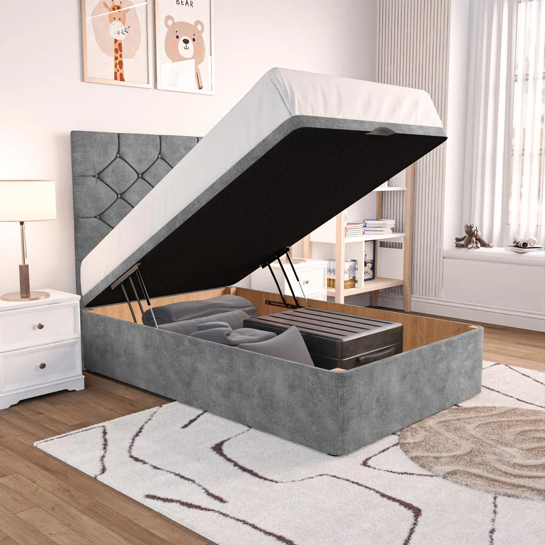 Seville Kids Chesterfield Ottoman Divan Bed - Image 6