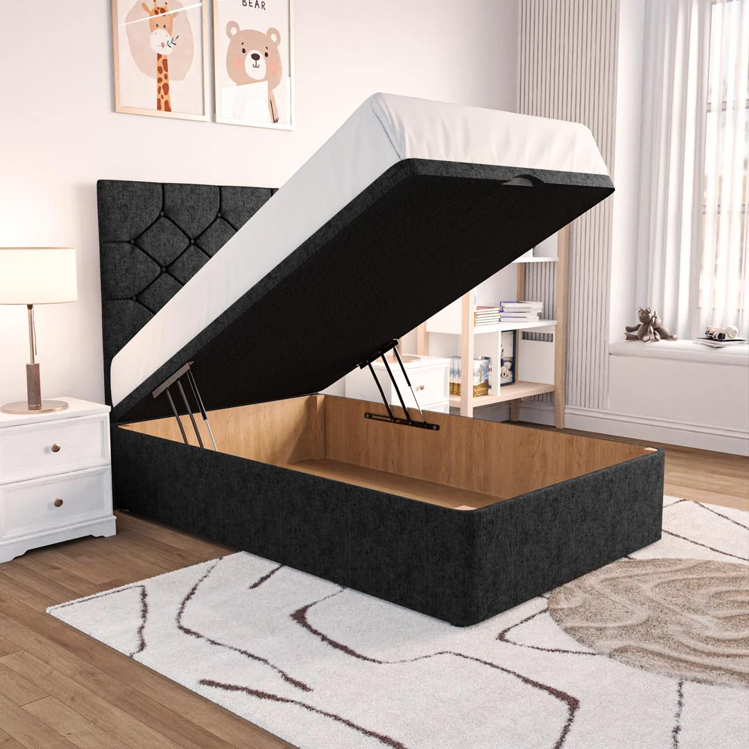 Seville Kids Chesterfield Ottoman Divan Bed - Image 2
