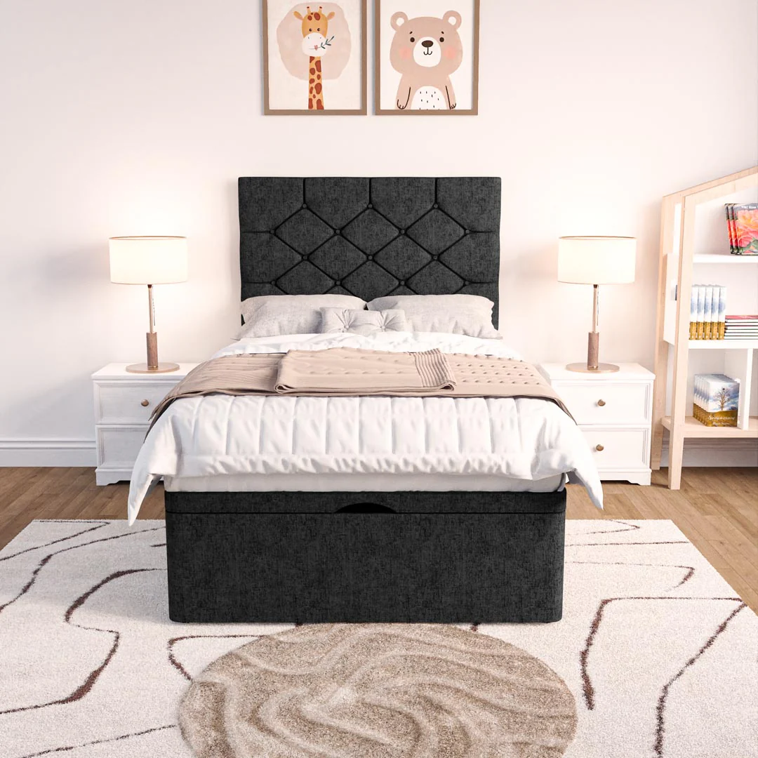 Seville Kids Chesterfield Ottoman Divan Bed - Image 5