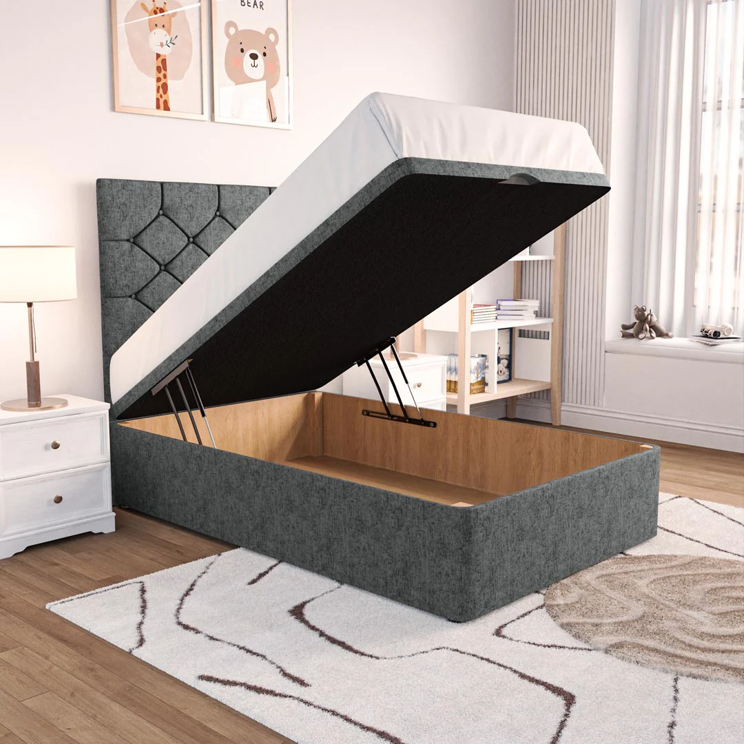 Seville Kids Chesterfield Ottoman Divan Bed - Image 2