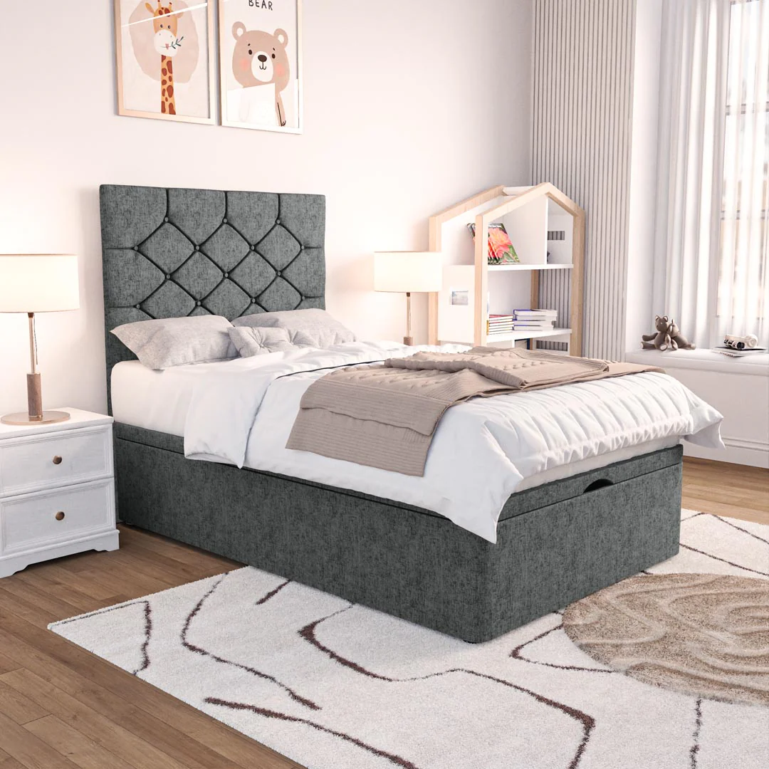 Seville Kids Chesterfield Ottoman Divan Bed - Image 3