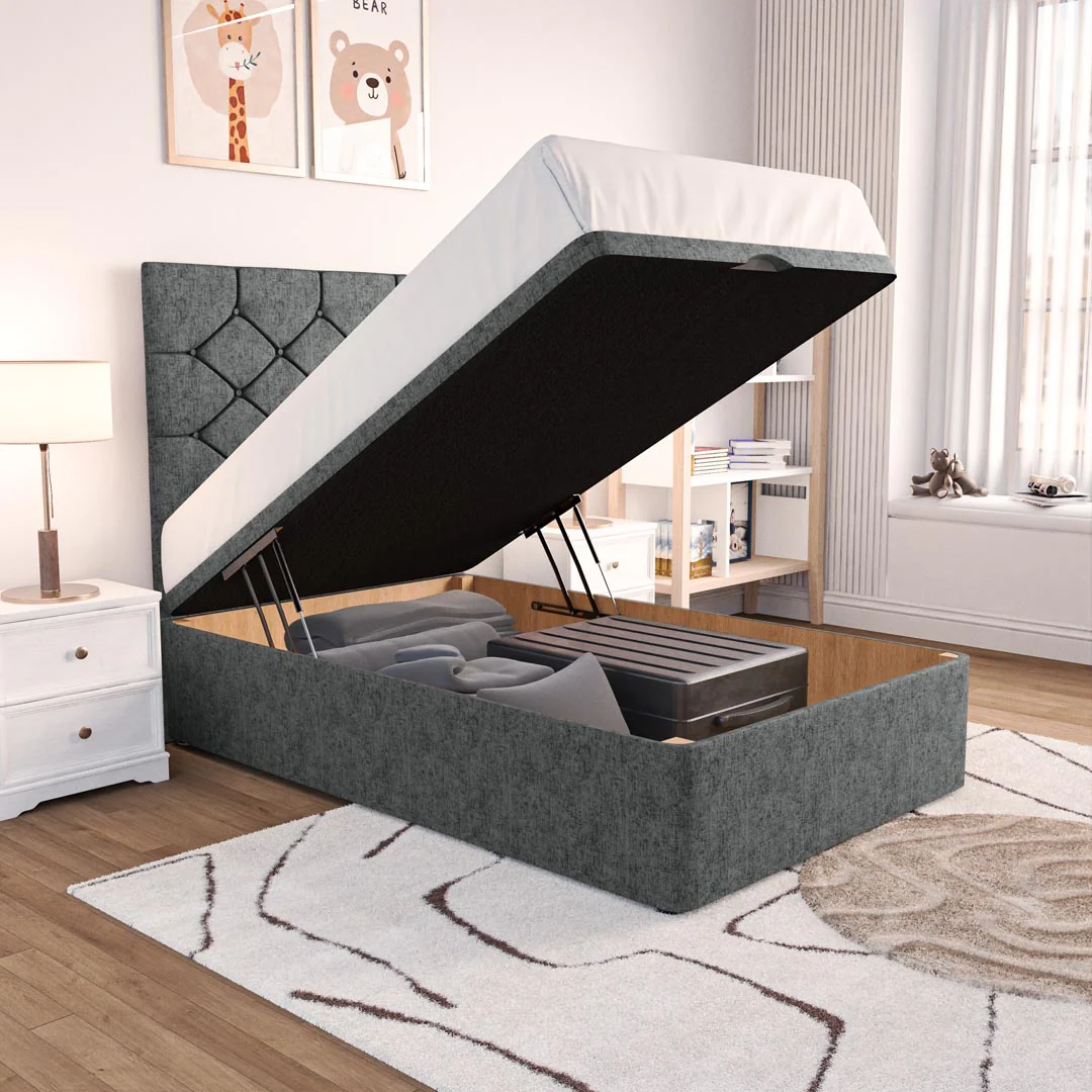 Seville Kids Chesterfield Ottoman Divan Bed - Image 6