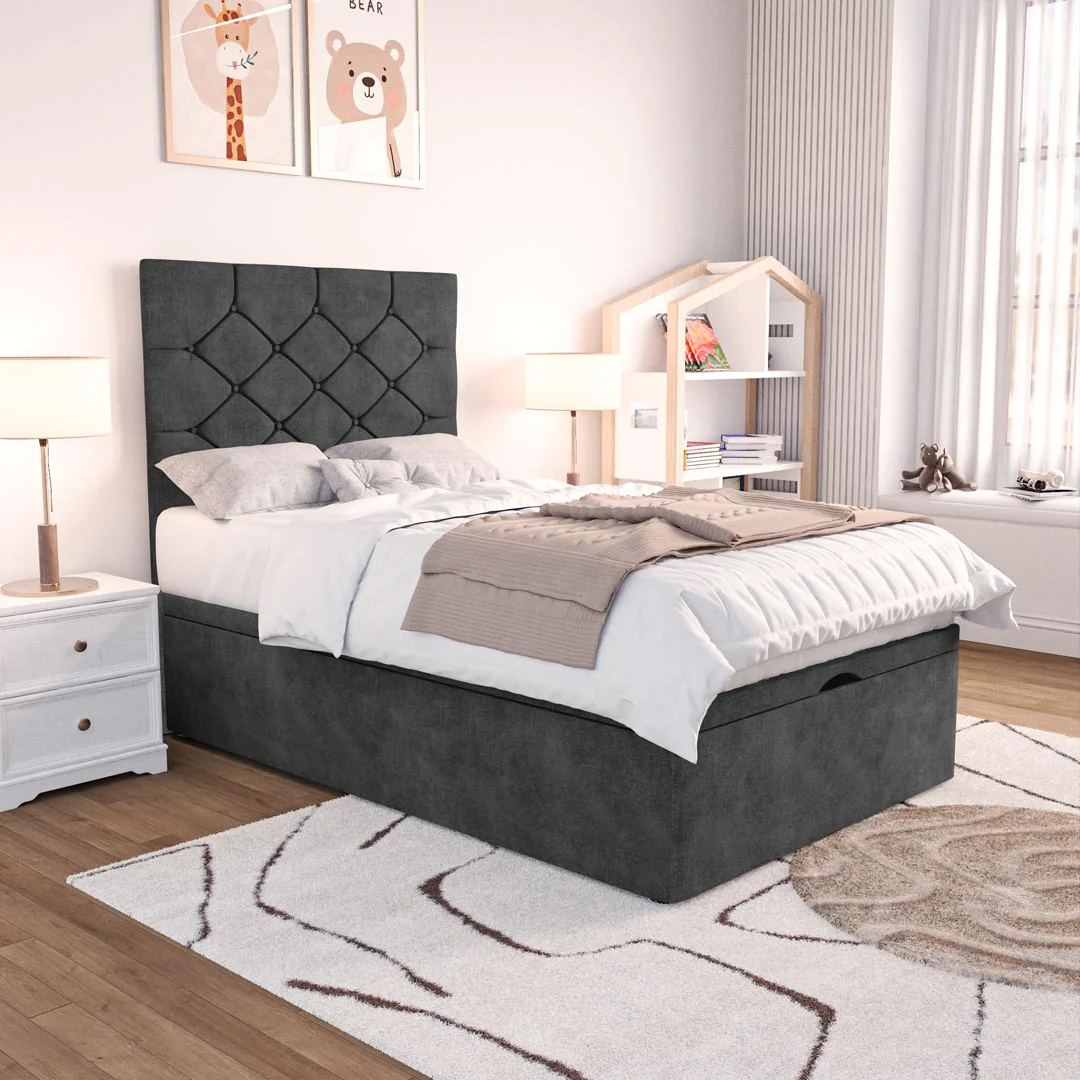 Seville Kids Chesterfield Ottoman Divan Bed - Image 3