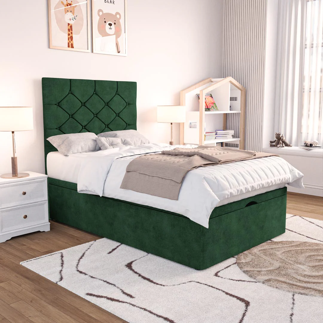 Seville Kids Chesterfield Ottoman Divan Bed - Image 3