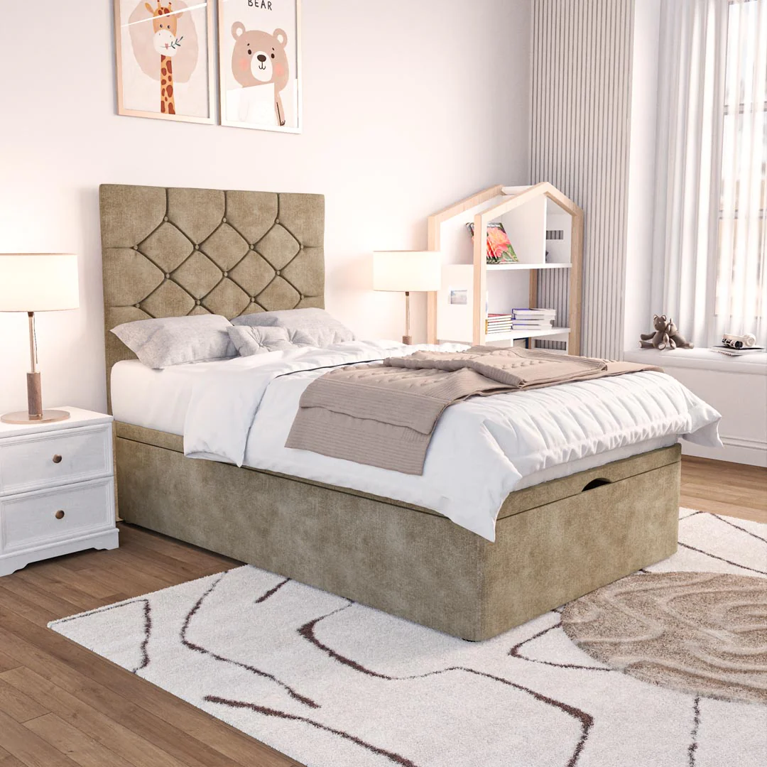 Seville Kids Chesterfield Ottoman Divan Bed - Image 3