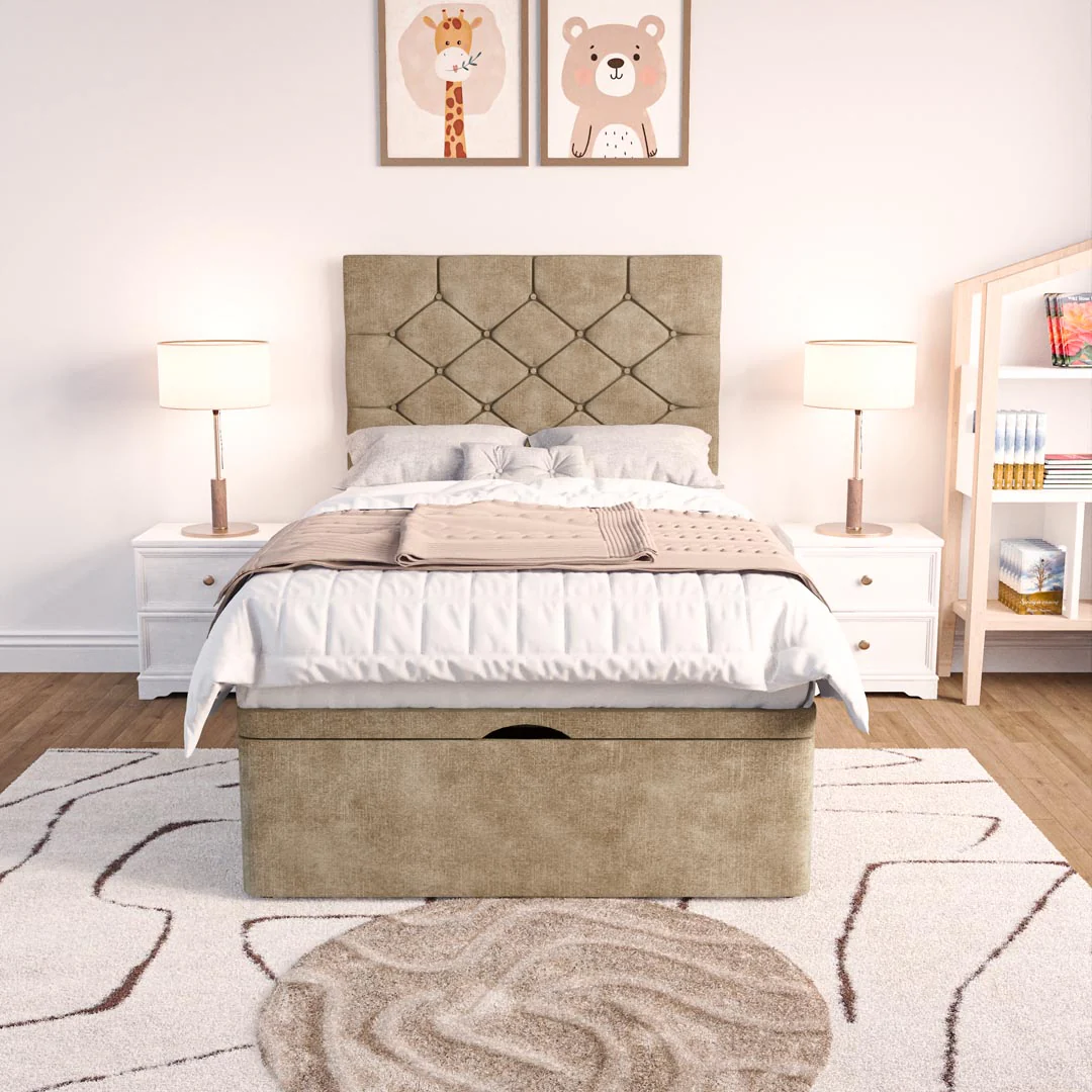 Seville Kids Chesterfield Ottoman Divan Bed - Image 5