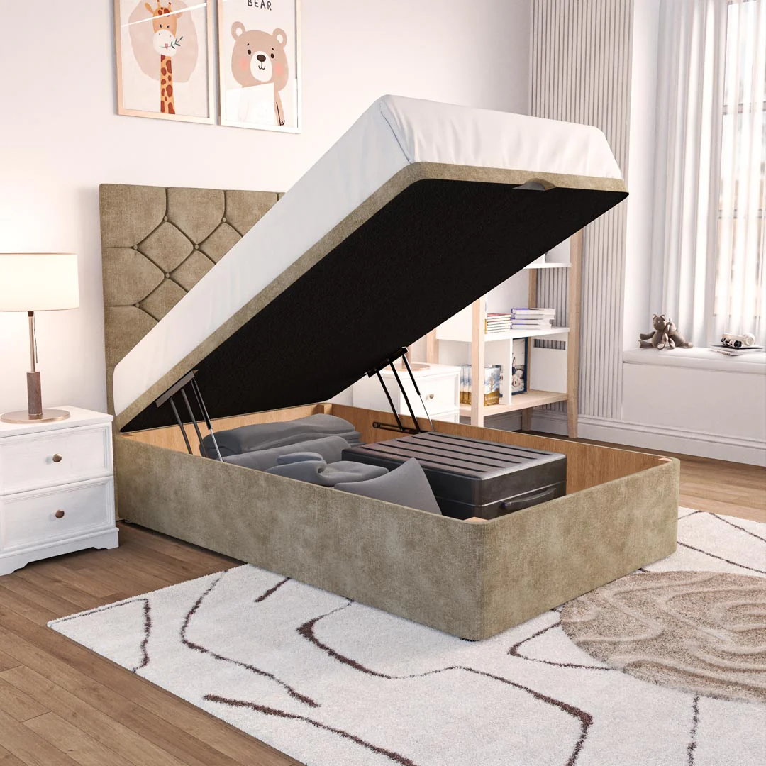 Seville Kids Chesterfield Ottoman Divan Bed - Image 6