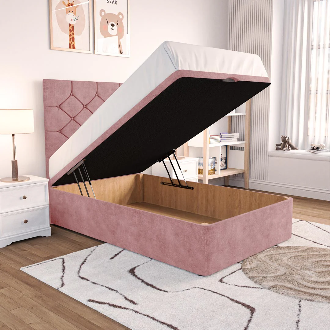 Seville Kids Chesterfield Ottoman Divan Bed - Image 2