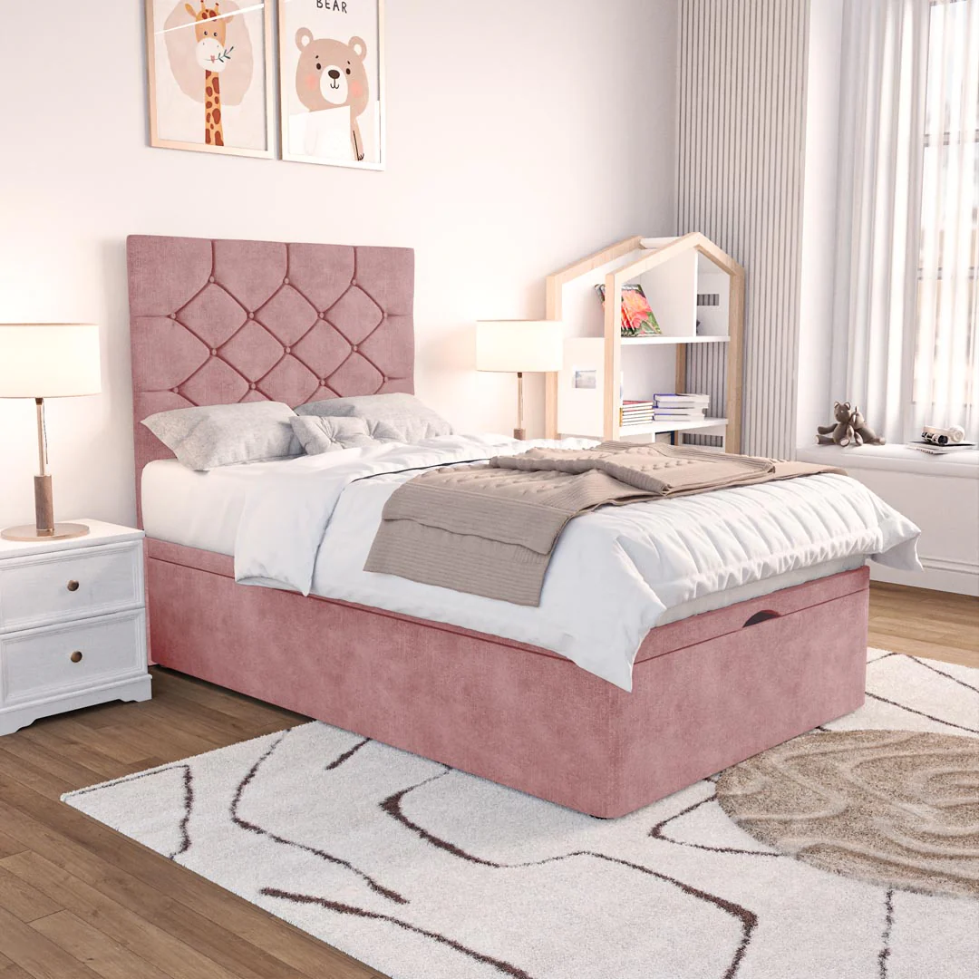 Seville Kids Chesterfield Ottoman Divan Bed - Image 3