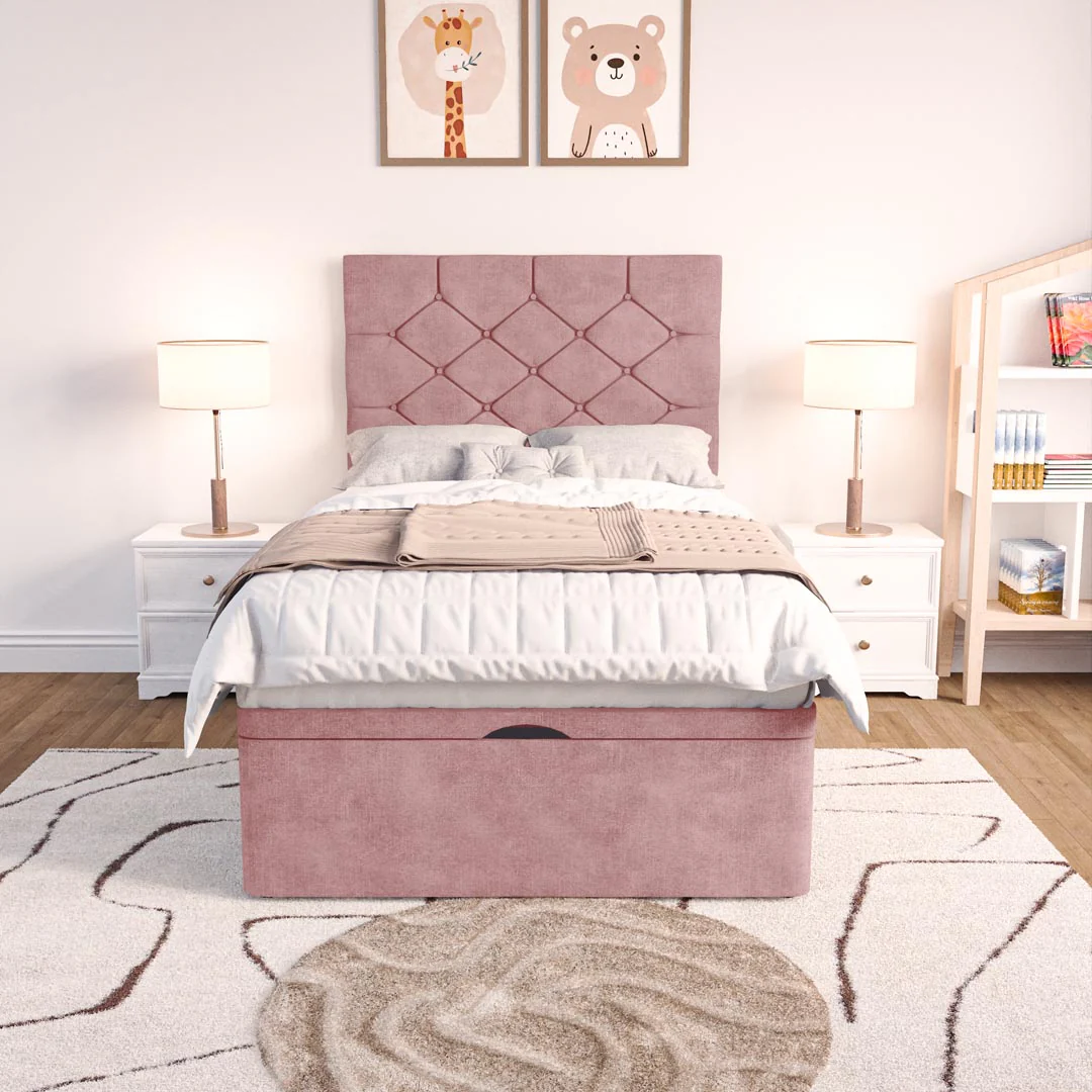 Seville Kids Chesterfield Ottoman Divan Bed - Image 5