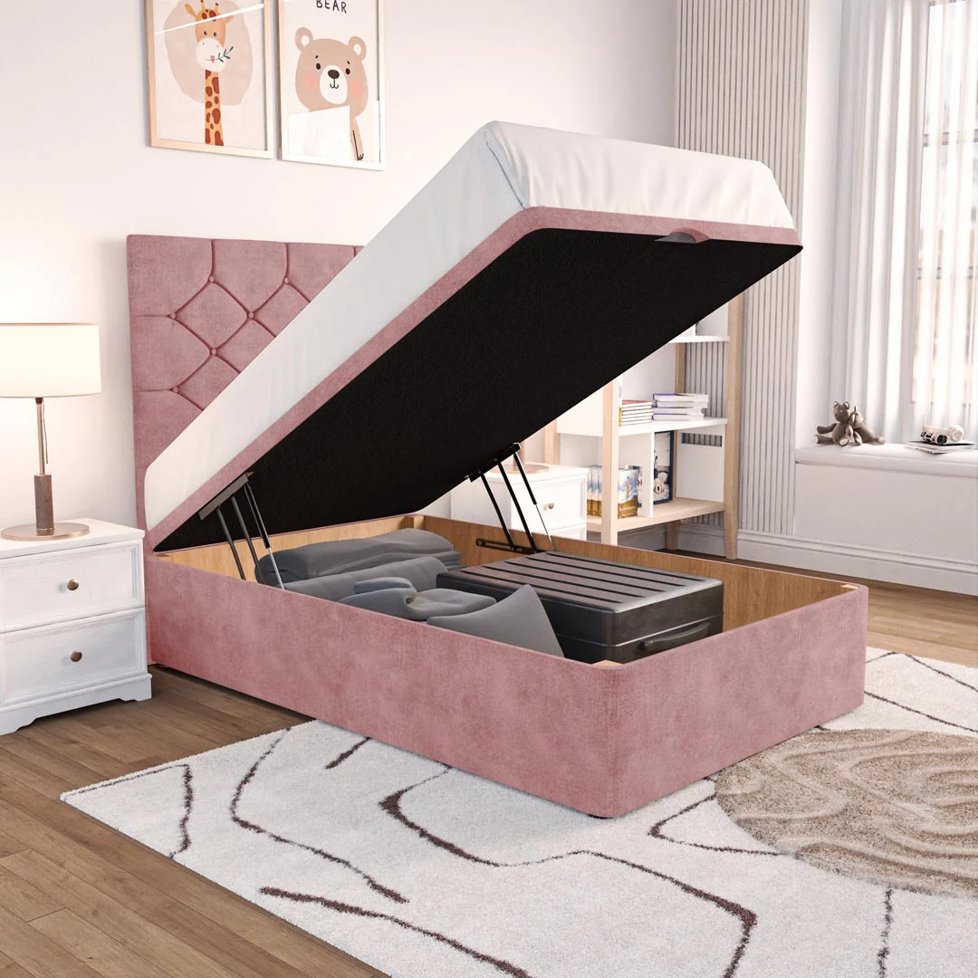 Seville Kids Chesterfield Ottoman Divan Bed - Image 6
