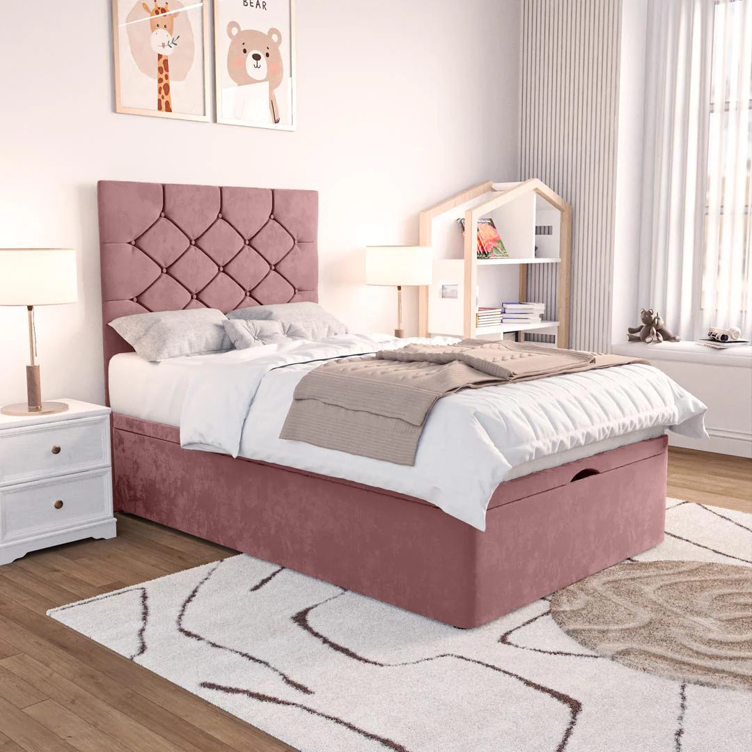 Seville Kids Chesterfield Ottoman Divan Bed - Image 3