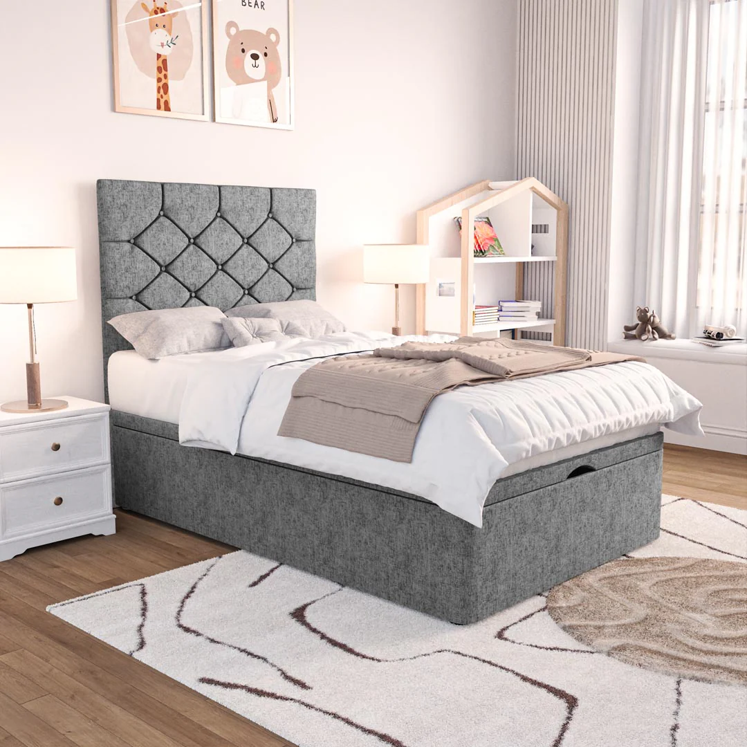 Seville Kids Chesterfield Ottoman Divan Bed - Image 3