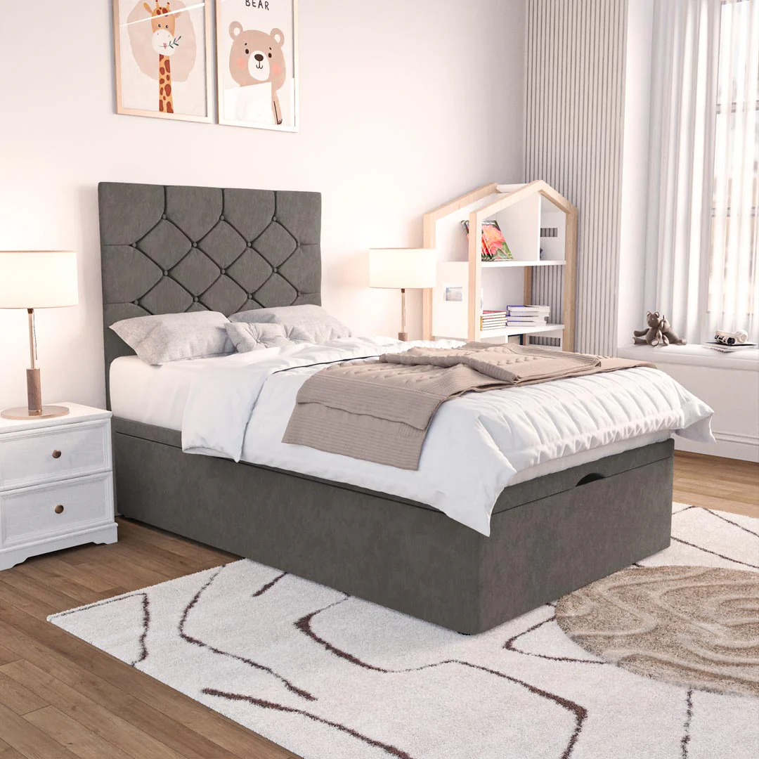 Seville Kids Chesterfield Ottoman Divan Bed - Image 3