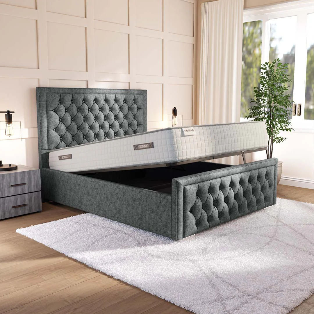 Valencia Upholstered Ottoman Bed