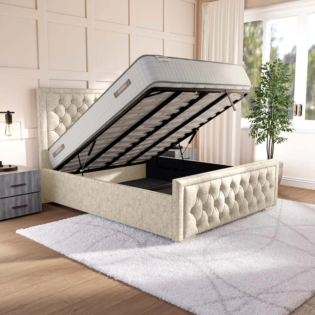 Valencia Upholstered Ottoman Bed - Image 2