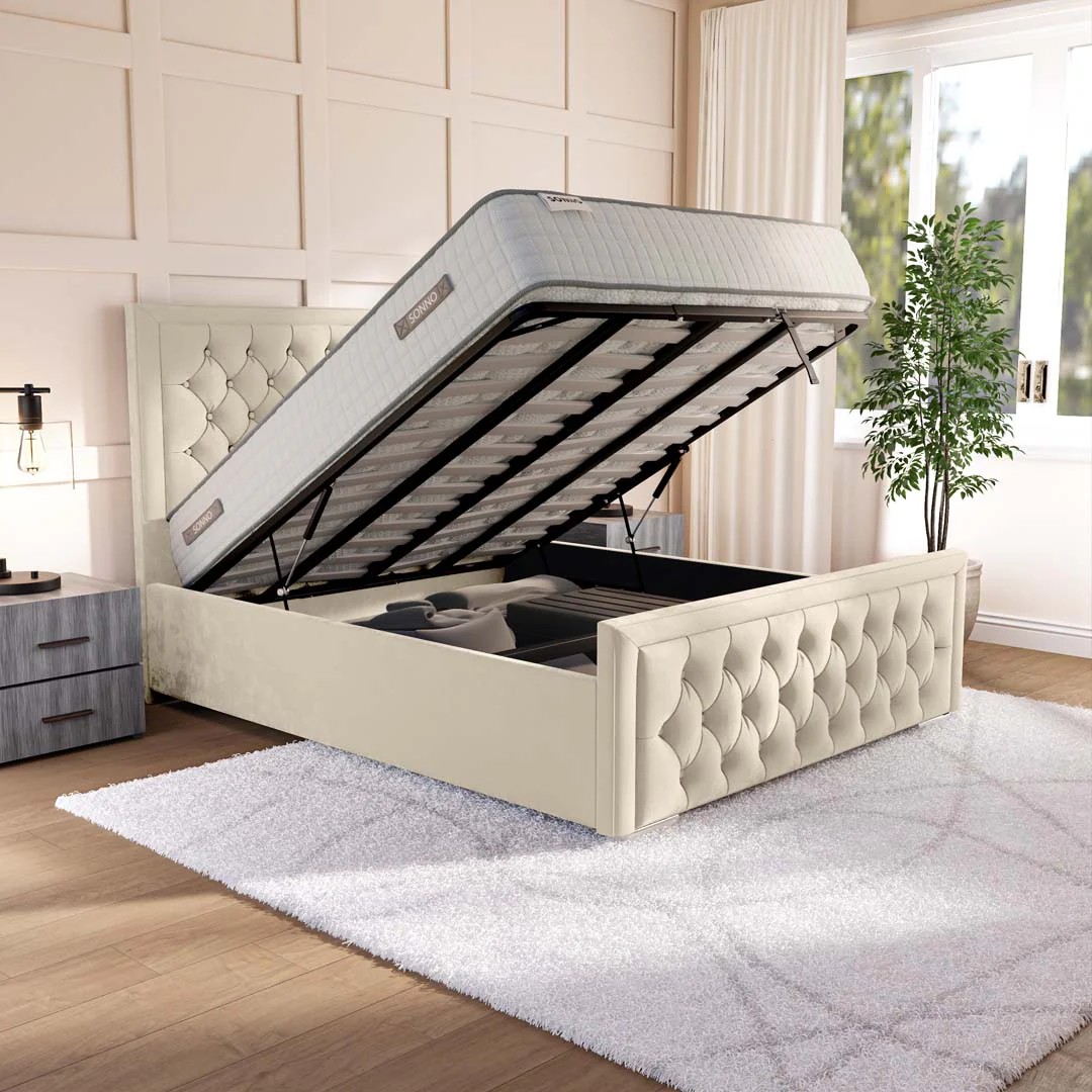 Valencia Upholstered Ottoman Bed - Image 6