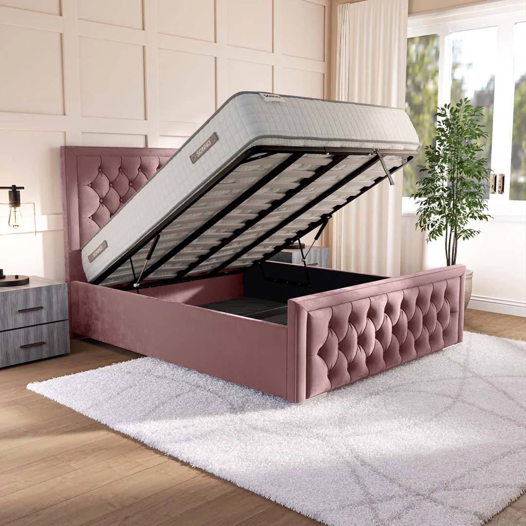 Valencia Upholstered Ottoman Bed - Image 2