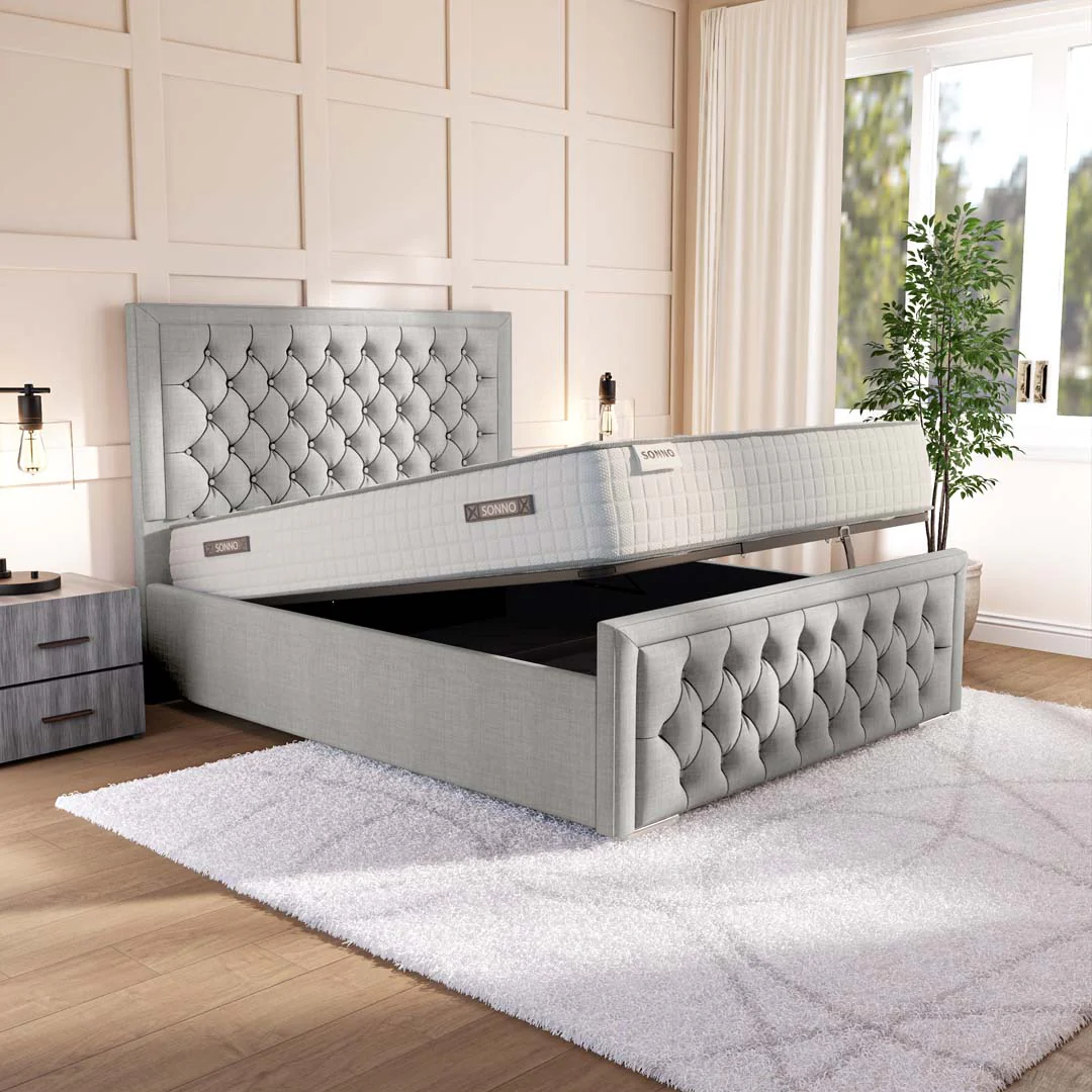 Valencia Upholstered Ottoman Bed