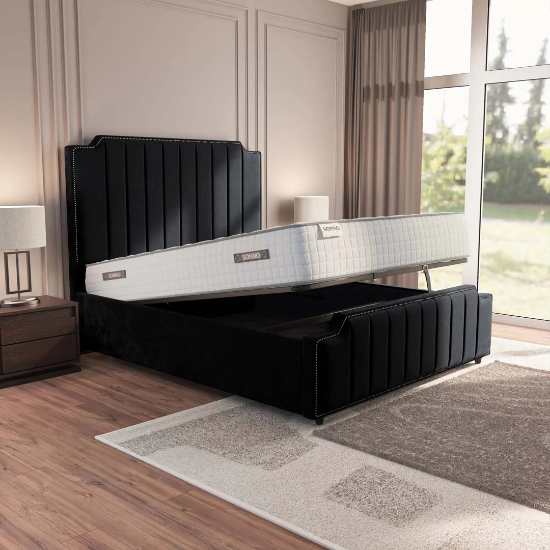 Washington Upholstered Ottoman Bed