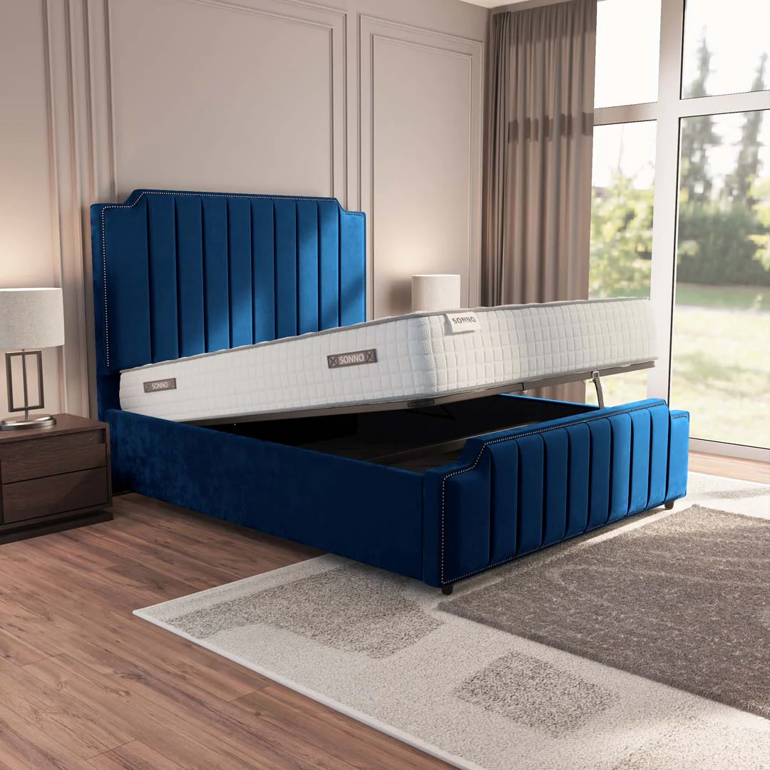 Washington Upholstered Ottoman Bed