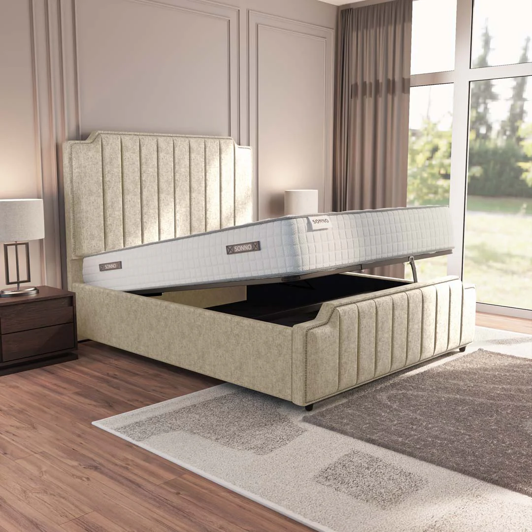 Washington Upholstered Ottoman Bed