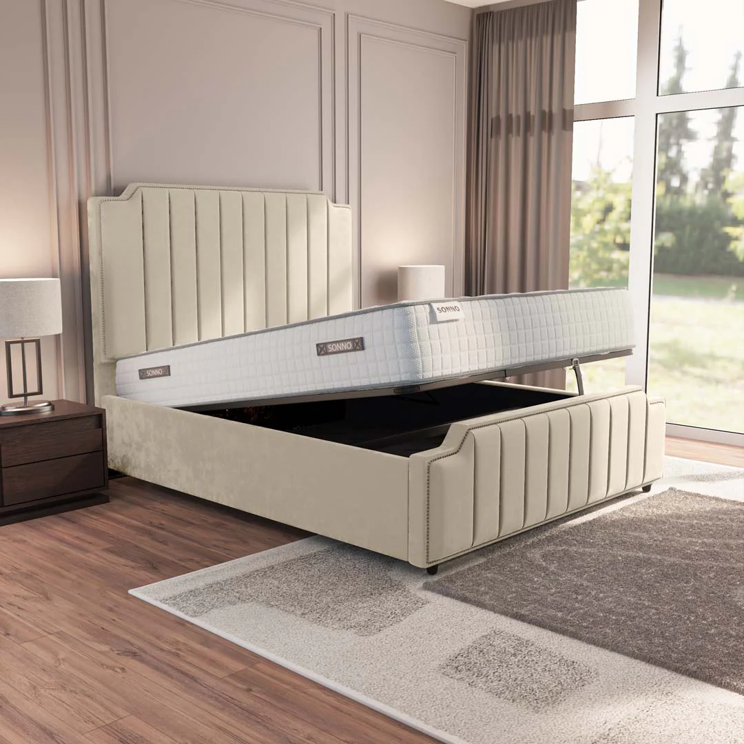 Washington Upholstered Ottoman Bed