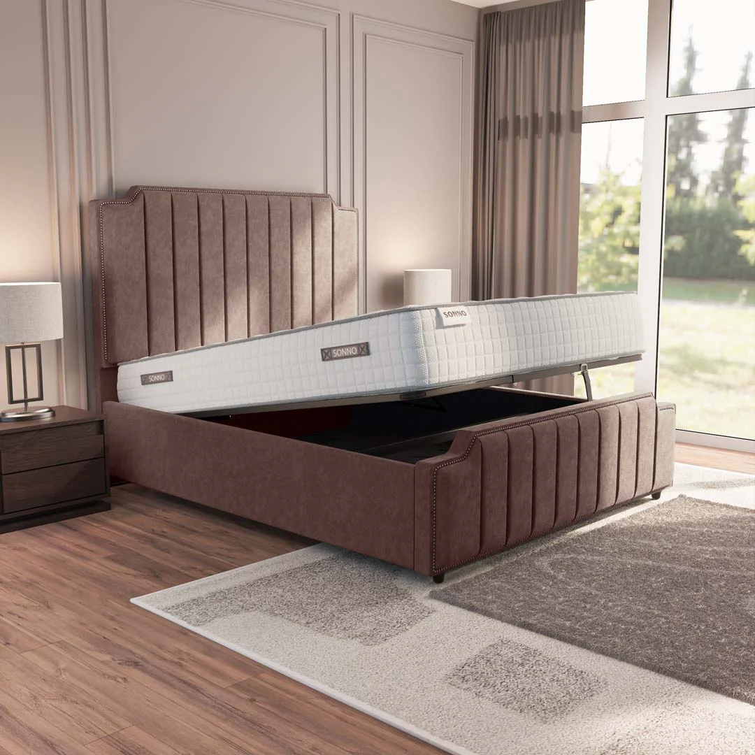 Washington Upholstered Ottoman Bed