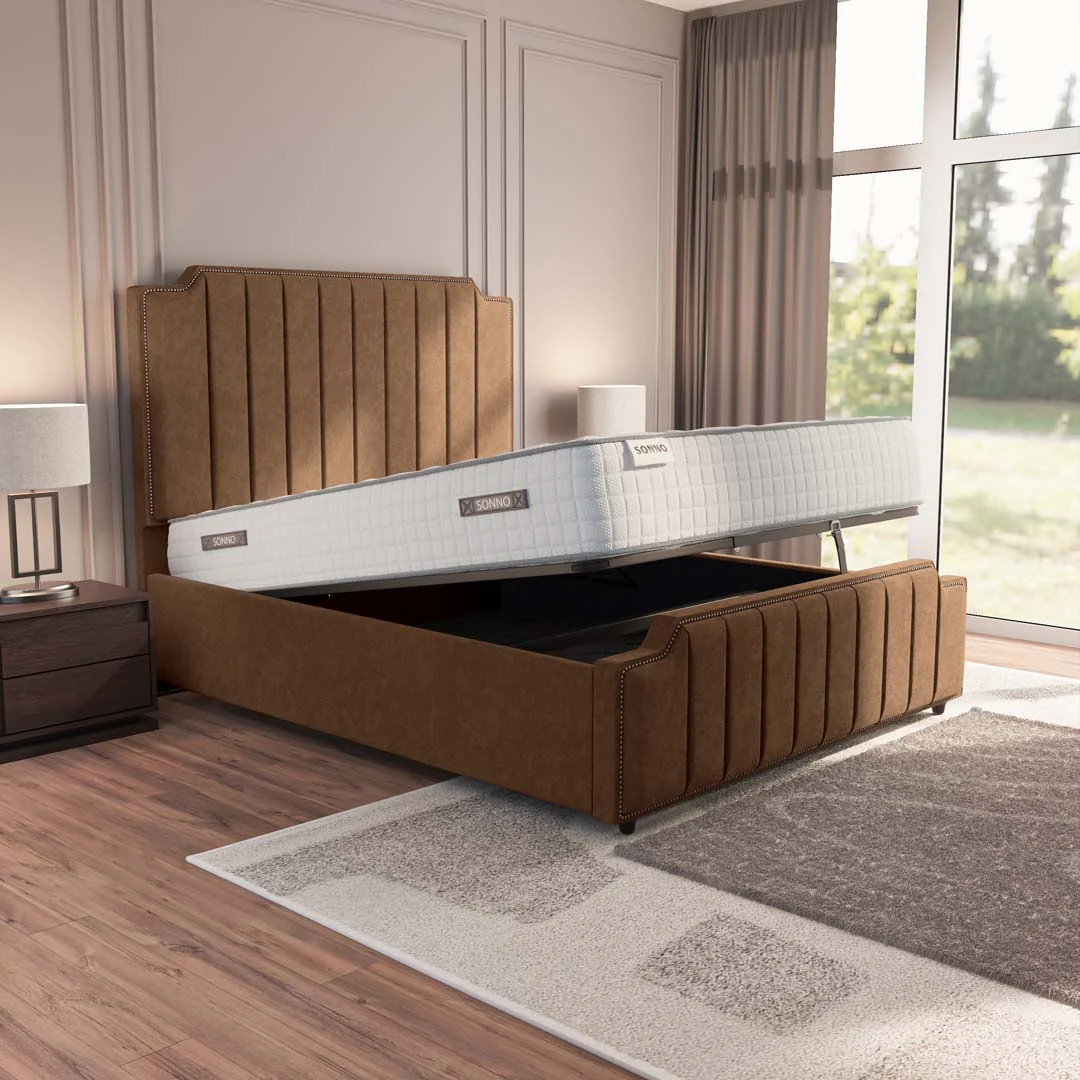 Washington Upholstered Ottoman Bed